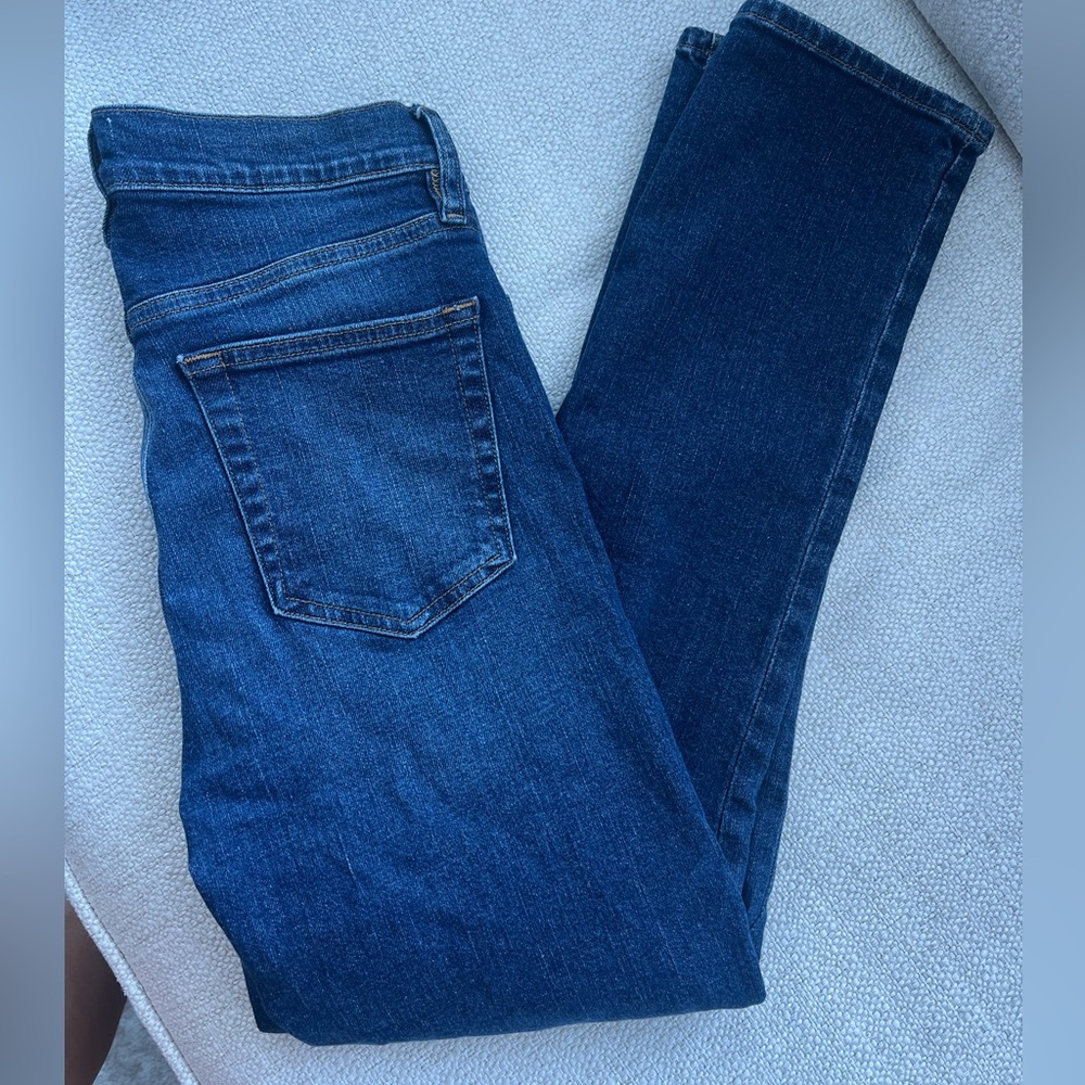 Frame Denim Dark Blue Slim Ankle Jeans